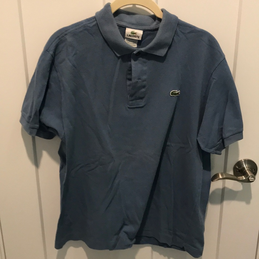 Slate blue Lacoste polo